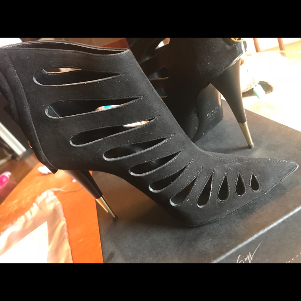 Giuseppe Suede Booties - Picture 1 of 5